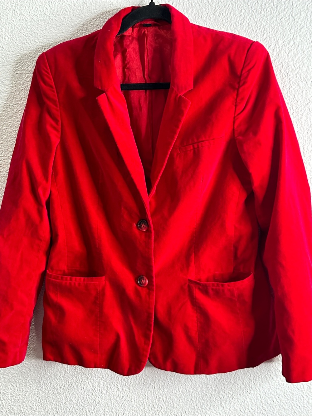 Classic fashion Red velvet Women's Blazer Jacket - Classic Tailored  size 12